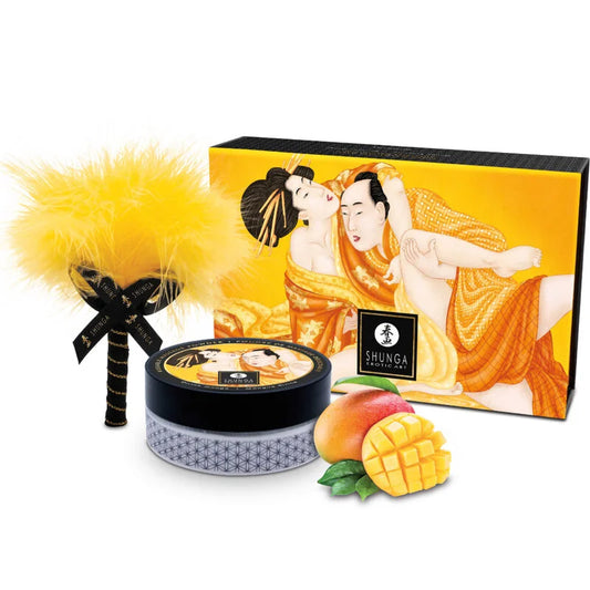 SHUNGA – KIT DE PÓ DE MASSAGEM COMESTÍVEL MANGA