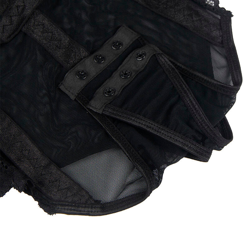 SUBBLIME - TEDDY COM DETALHE DE LIGA NO PEITO PRETO