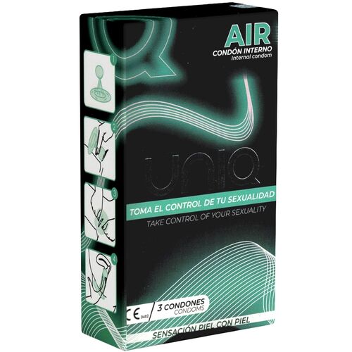UNIQ - CAMISINHAS FEMININAS SEM LÁTEX AIR - 3 UNIDADES