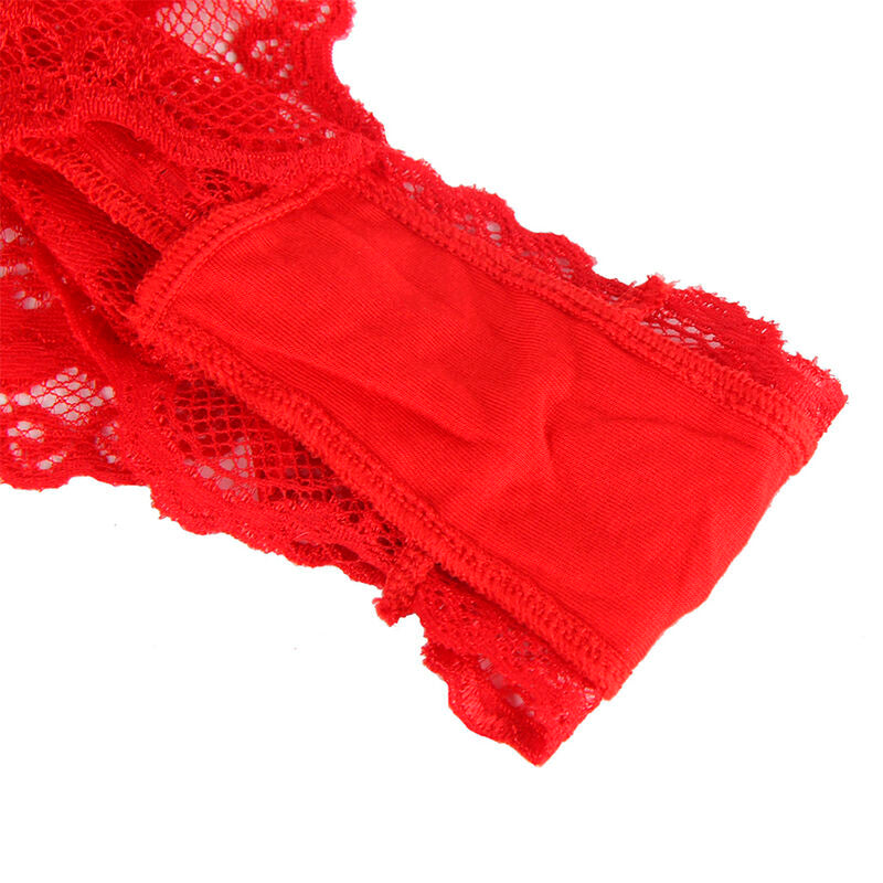 BODY SEXY COM BABADOS + CINTO VERMELHO L/XL