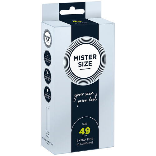 MISTER SIZE - CAMISINHAS TAMANHO P 49 MM (10 UNIDADES)