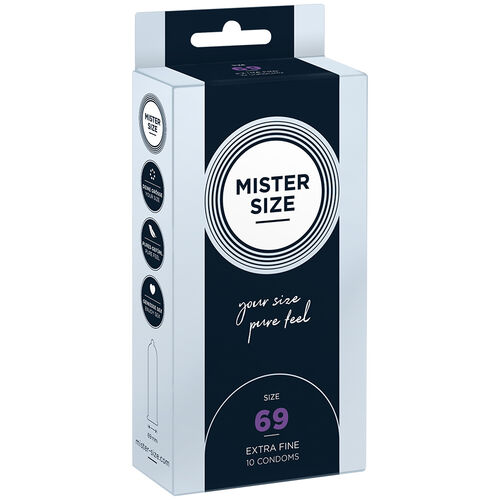MISTER SIZE - CAMISINHAS TAMANHO XXXL 69 MM (10 UNIDADES)