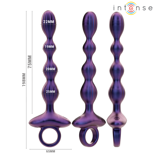 INTENSE - JACKIE PLUG ANAL VIBRATÓRIO MODELO 1 COM CONTROLE REMOTO