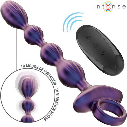 INTENSE - JACKIE PLUG ANAL VIBRATÓRIO MODELO 1 COM CONTROLE REMOTO