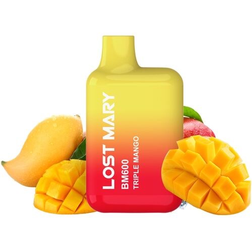 LOST MARY - BM600 VAPER NICOTINA 2% DESCARTÁVEL SABOR TRIPLO DE MANGA