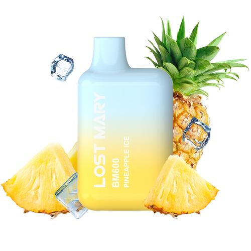 LOST MARY - BM600 VAPER NICOTINA 2% DESCARTÁVEL SABOR ABACAXI CONGELADO