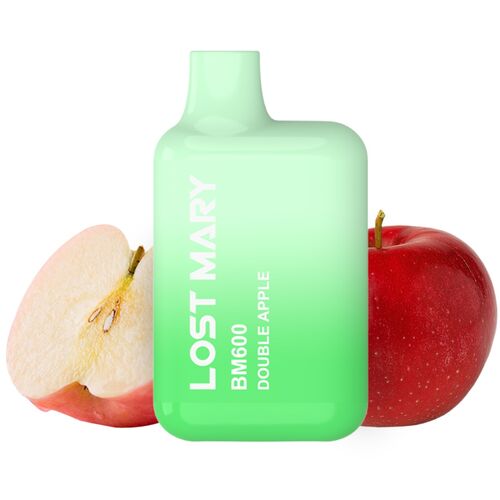 LOST MARY - BM600 VAPER NICOTINA 2% DESCARTÁVEL SABOR MAÇÃ DUPLA