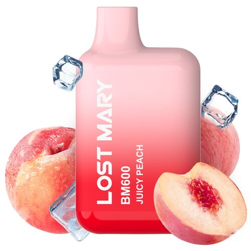LOST MARY - BM600 VAPER NICOTINA 2% DESCARTÁVEL SABOR PÊSSEGO