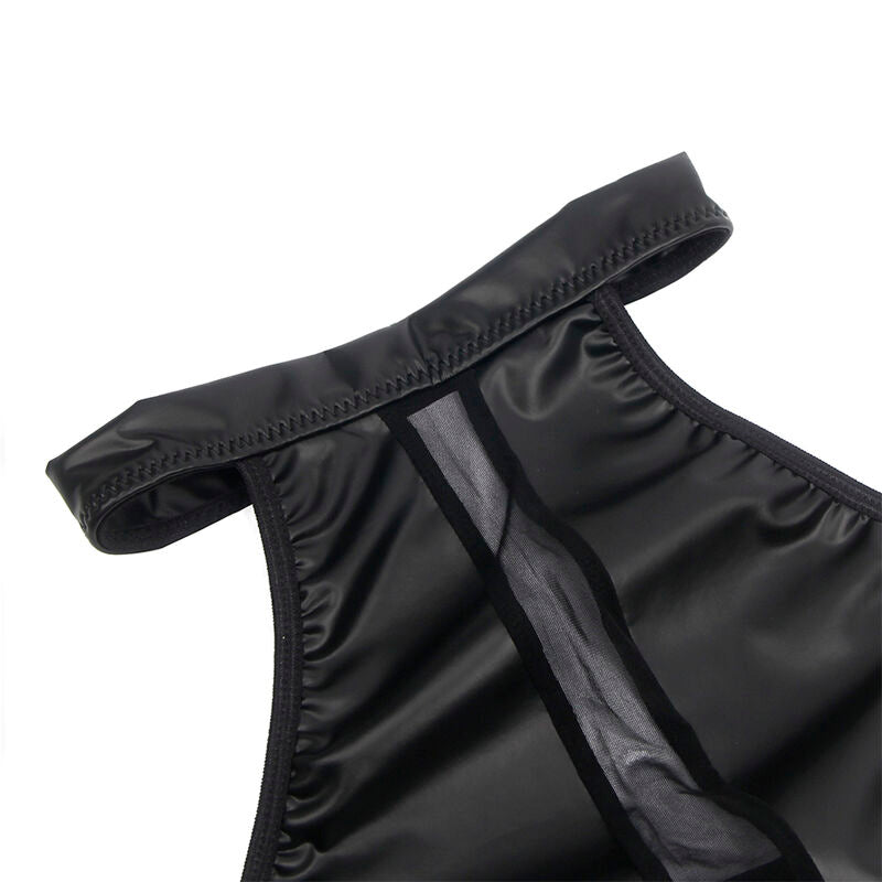 VESTIDO DECOTE COM TRANSPARÊNCIAS PRETO TAMANHO S/M