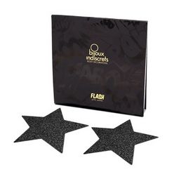 BIJOUX INDISCRETS - BLACK STAR FLASH NIPPLE CAPS
