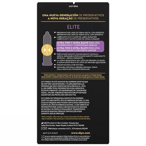SKYN - CAMISINHAS ULTRAFINAS ELITE - 10 UNIDADES