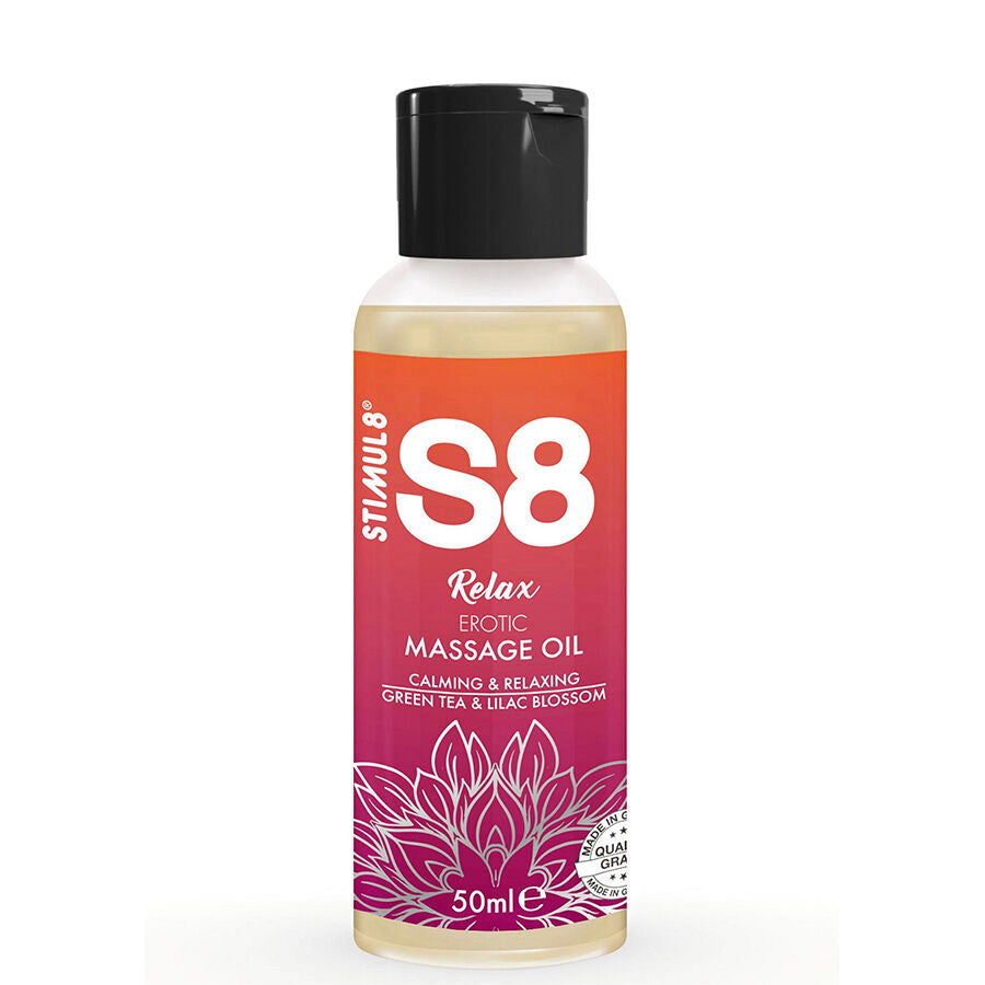 STIMUL8 - ÓLEO DE MASSAGEM RELAXANTE DE CHÁ VERDE S8 125 ML