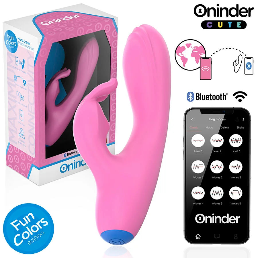 ONINDER CUTE – VIBRADOR LOVE BUNNY PARA PONTO G E CLITÓRIS – APLICATIVO MUNDIAL GRATUITO