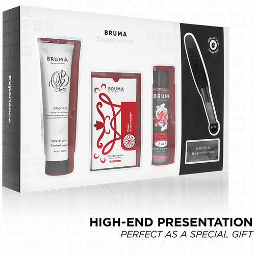 BRUMA XPERIENCE - KIT TENTAÇÃO DOCE DE MORANGO VIBRO-ORGÁSMICO