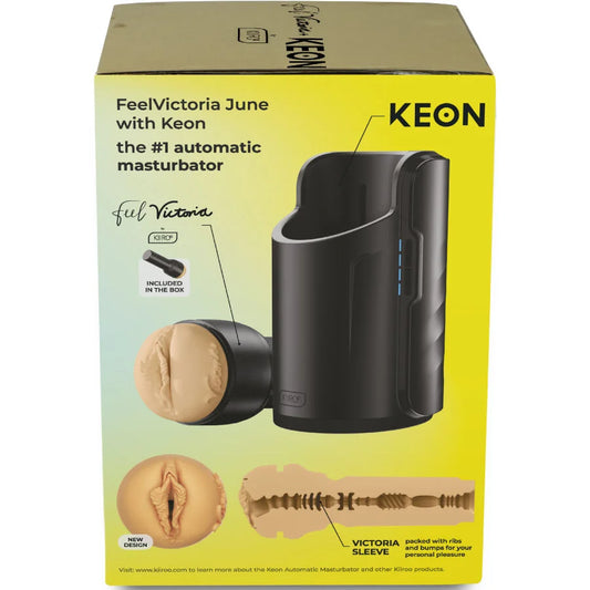 KIIROO – KEON WIFI COMBO VICTORIA JUNE MASTURBADOR AUTOMÁTICO + FEEL STROKER