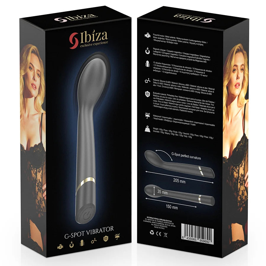 IBIZA - VIBRADOR DE PONTO G 10 VIBRAÇÕES RECARREGÁVEL