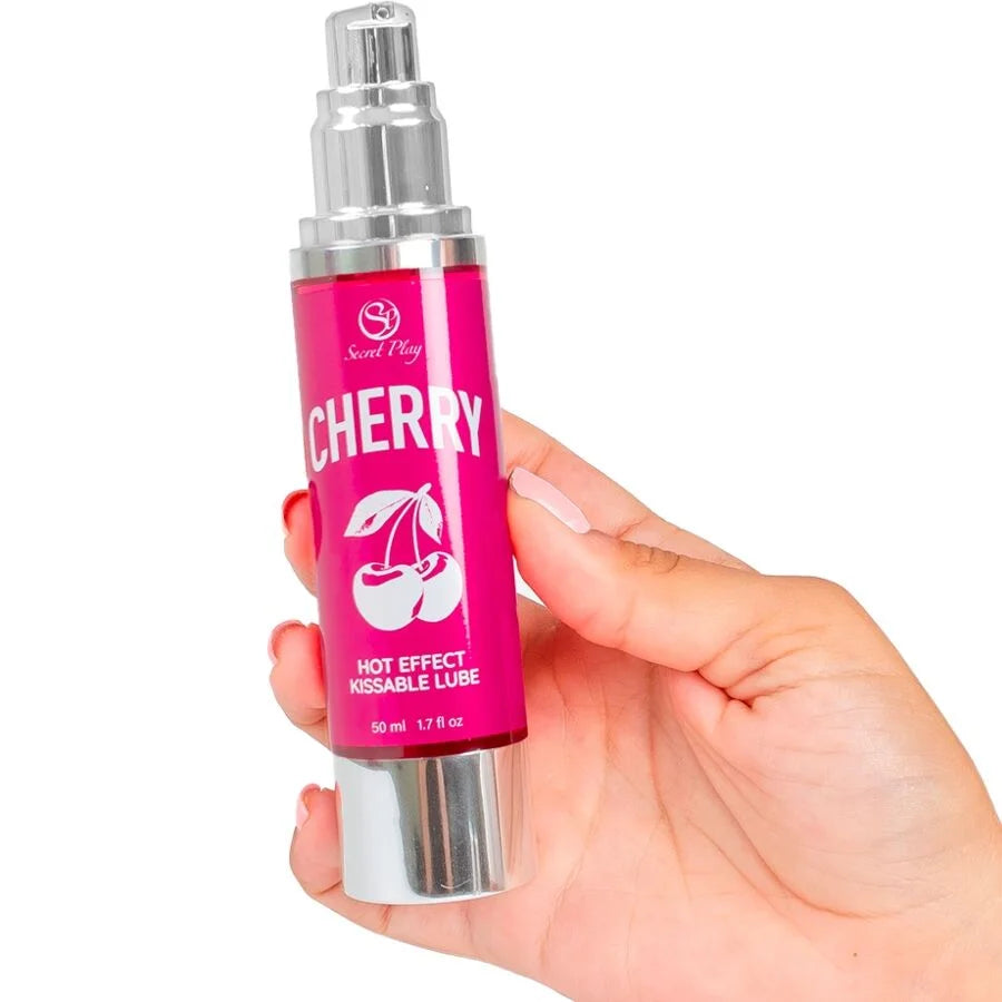 SECRETPLAY - LUBRIFICANTE AQUECEDOR DE CEREJA 50 ML