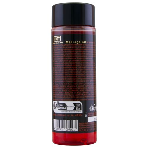 ÓLEO DE MASSAGEM QUENTE COM EFEITO DE CALOR 100 ML