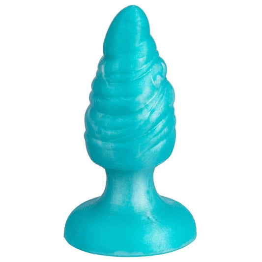 SILEXD – MELTY PLUG ANAL DE DERRETIMENTO FANTASY DE SILICONE LÍQUIDO TERMOREATIVO AZUL CELESTIAL 9,2 CM