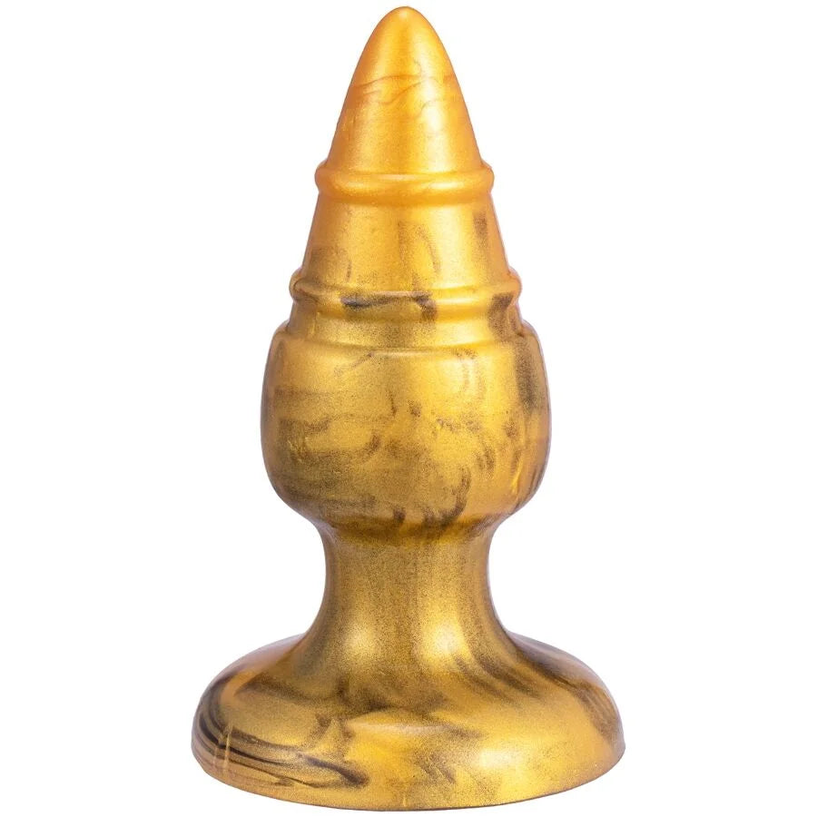 SILEXD – GOLDY PLUG ANAL FANTASY DE SILICONE LÍQUIDO TERMOREATIVO DOURADO 9,2 CM