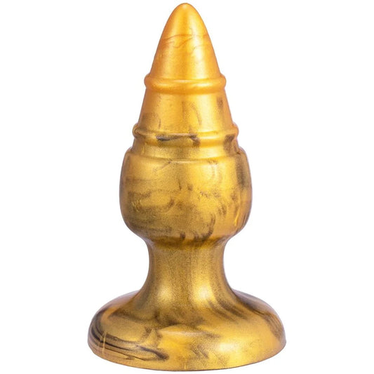 SILEXD – GOLDY PLUG ANAL FANTASY DE SILICONE LÍQUIDO TERMOREATIVO DOURADO 9,2 CM