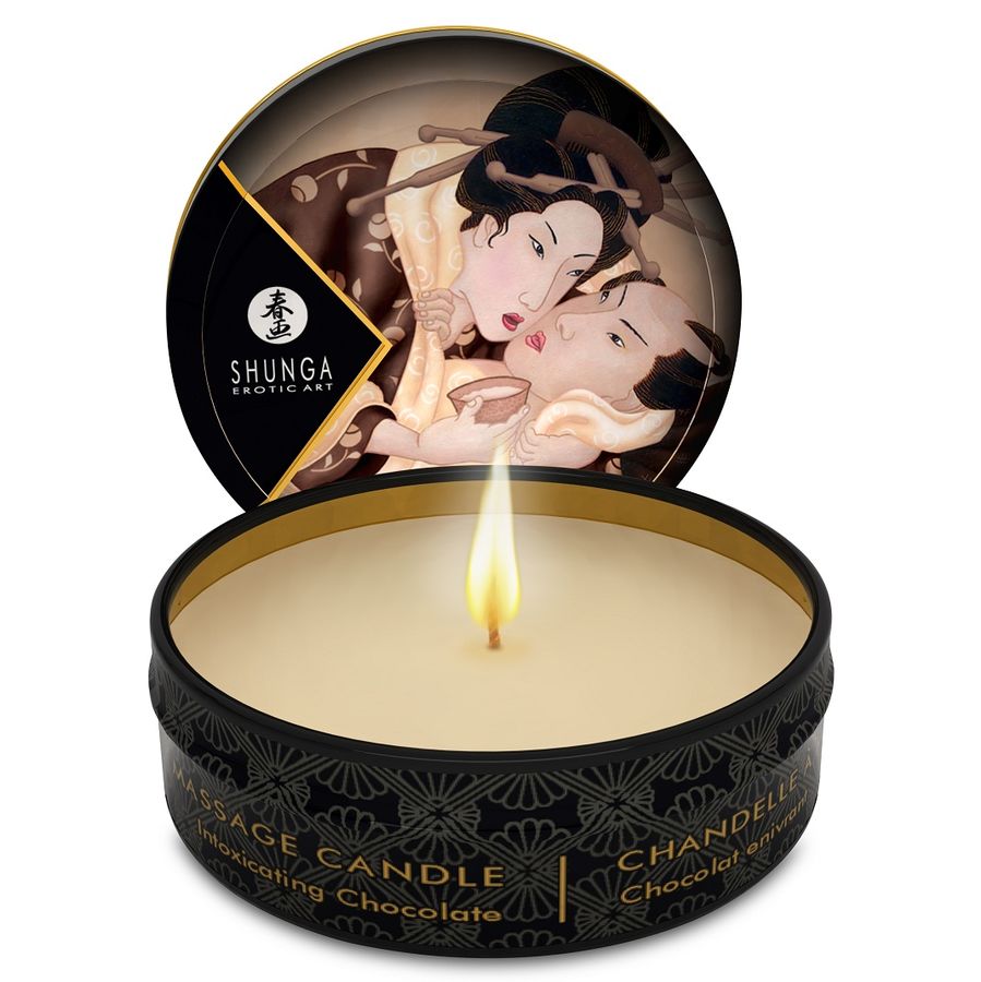 SHUNGA - MINI CARESS  VELA DE MASSAGEM DE CHOCOLATE 30 ML