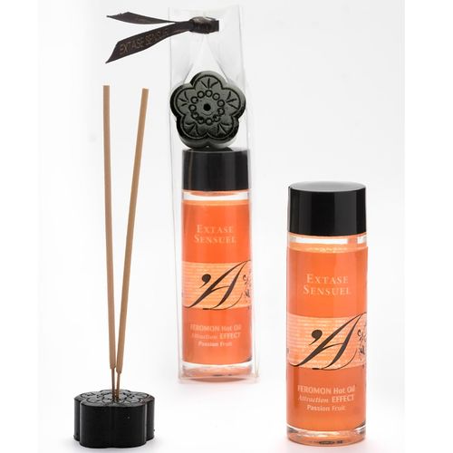 Extrato Sensual - Óleo de Massagem com Efeito Aquecedor e Feromônios de Maracujá 100ml