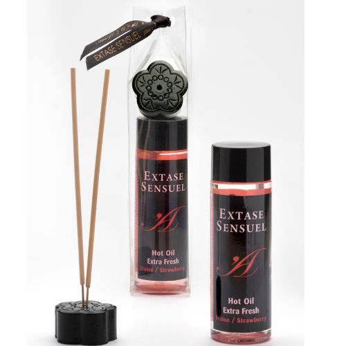 ÓLEO DE MASSAGEM SENSUAL EXTRA FRESCO DE MORANGO 100 ML