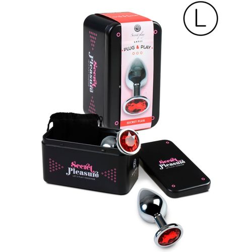 SECRETPLAY - PLUG ANAL TAMANHO G VERMELHO