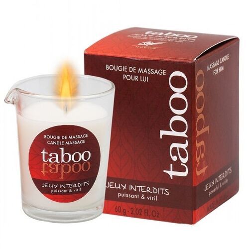TABOO VELA DE MASSAGEM  PARA ELE JEUX PRODITS AROMA DE LÍQUEN SELVAGEM