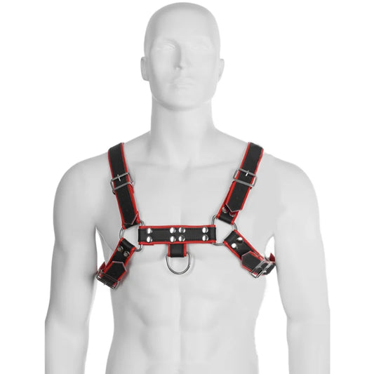 LEATHER BODY – CORRENTE ARNES III PRETO/VERMELHO