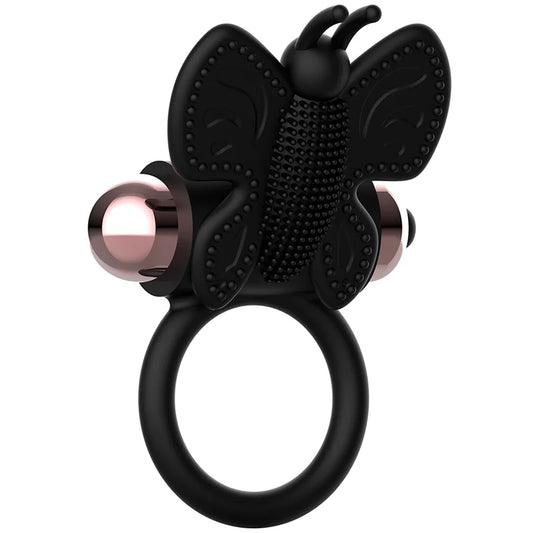 COQUETTE CHIC DESIRE - ANEL COM VIBRADOR PRETO/ OURO