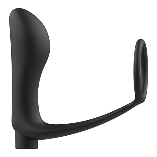 ADDICTED TOYS - ANEL PENIANO COM CONTROLE REMOTO E PLUG ANAL PRETO RECARREGÁVEL